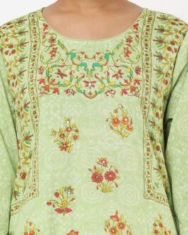 BIBA Floral Print A-Line Kurta