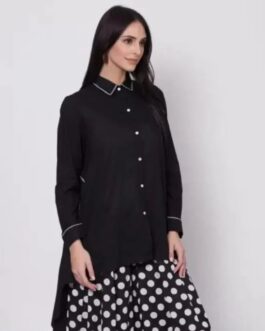 BIBA Black Solid Tunic